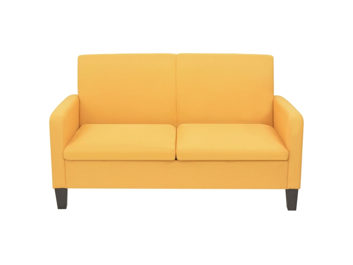 Maison Exclusive - Sofá De 2 Lugares 135x65x76 Cm Amarelo