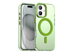 Capa Yuysan Para Iphone 17 Candy Magsafe Pc Híbrido Tpu (proteção Antichoque, Compatível Com Magsafe) Verde