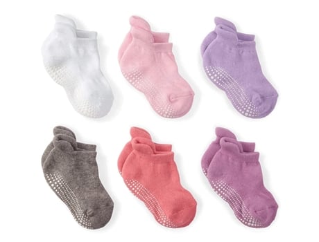 Meias Antiderrapantes La Active, Meias Quentes E Confortáveis Para Bebê, Criança Pequena E Recém Nascido, Meninos E Meninas, 0 3 Meses, Multicoloridas