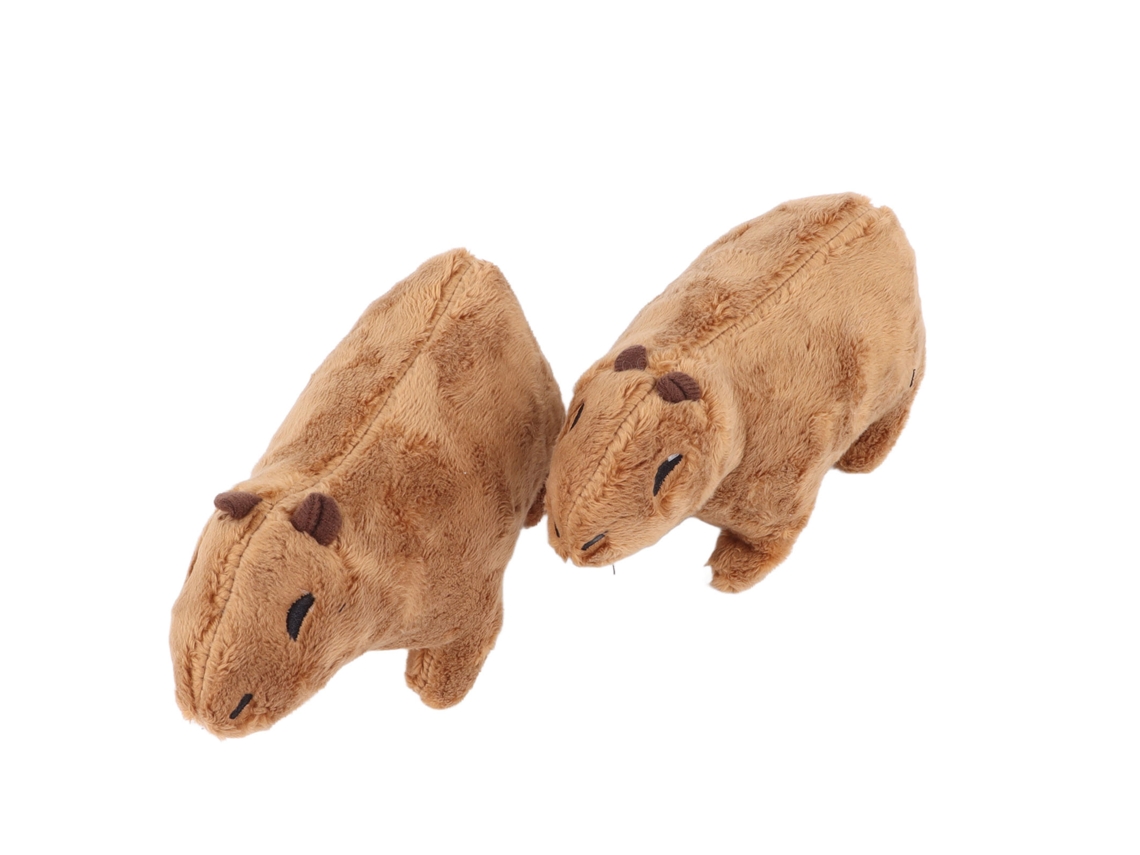 Mali 2pcs Brinquedo de Pelúcia Capivara 17cm Pelúcia Macia Realista Animado para Crianças 70g