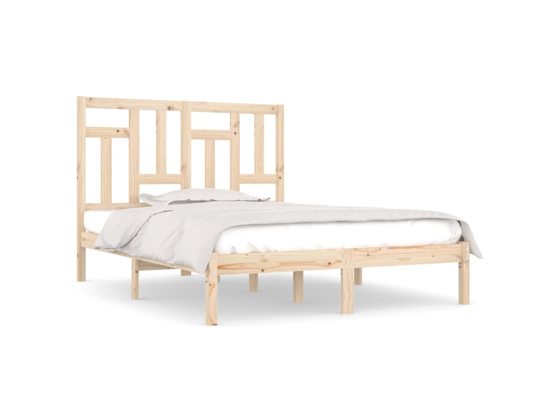 Cama Sem Colchão 160x200 Cm Madeira de Pinho Maciça MAISON EXCLUSIVE