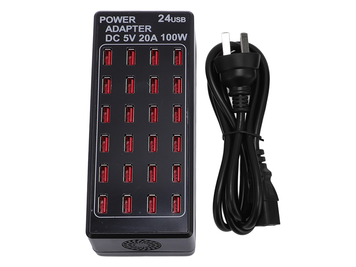 Carregador Multi porta LAXISCREED 100w Usb 24 Portas