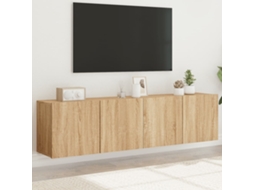 Vidaxl Móveis De Parede Para Tv 2 Pcs 80x30x41 Cm Carvalho Sonoma