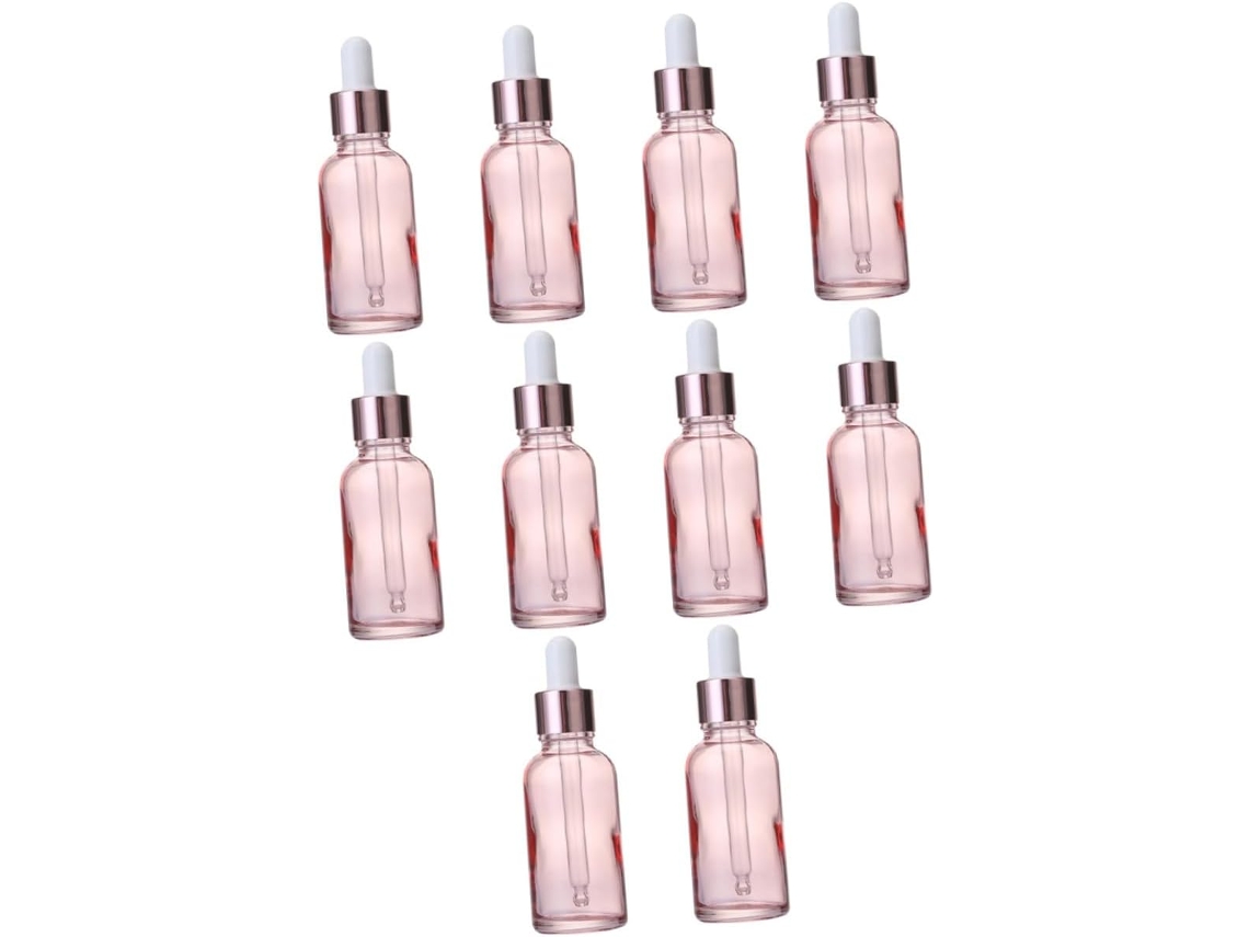 Conjunto De 30 Frascos Conta-gotas De Vidro Vazios Para Óleos Essenciais.