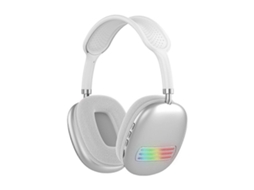 Fones De Ouvido Gamer Bluetooth Com Luzes, Modelo Mais Recente De 2025, Sem Fio, Com Microfone Branco Brilvibera