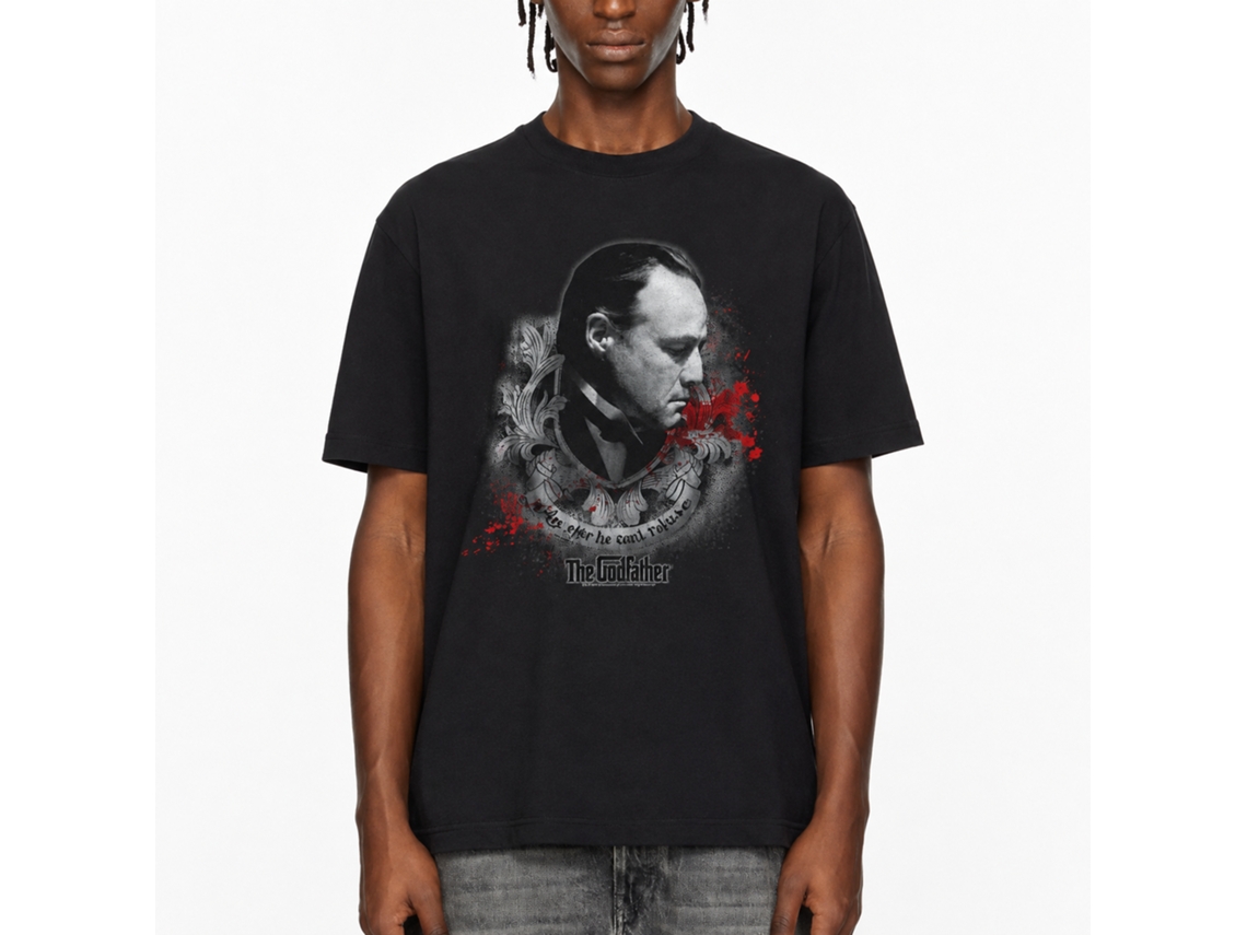Rockinstone Godfather Showing Respect Black Adult T-shirt Size:xxl