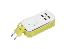 Laxiscreed Tomada Estende-power 1200w Com 4 Portas Usb Para Maior Praticidade