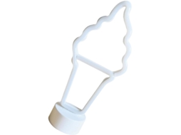 Luminária De Néon Led Com Letreiro Para Sorveteria, Decoração De Parede Ou Mesa De Cabeceira.