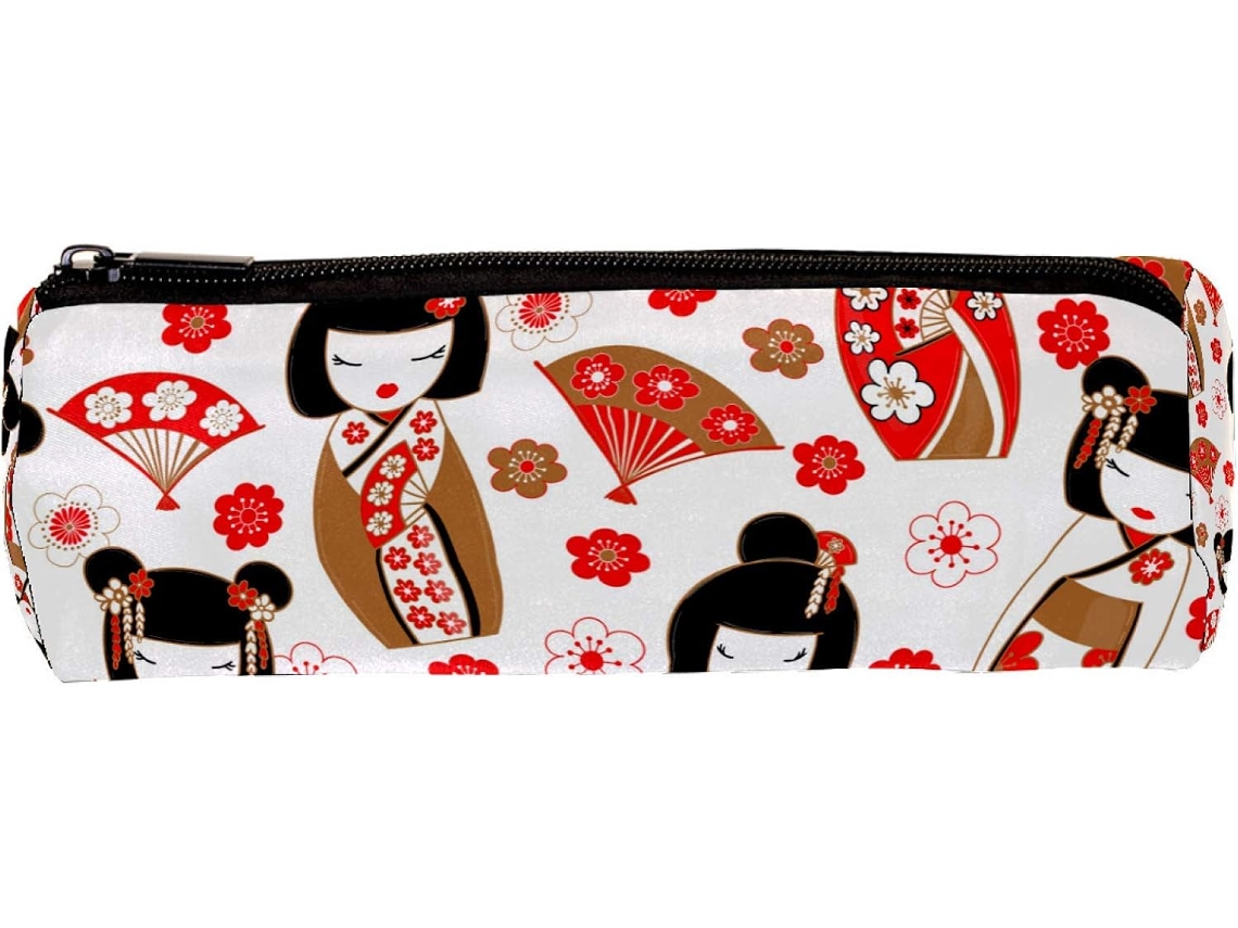 Esta Kokeshi com design de Boneca japonesa