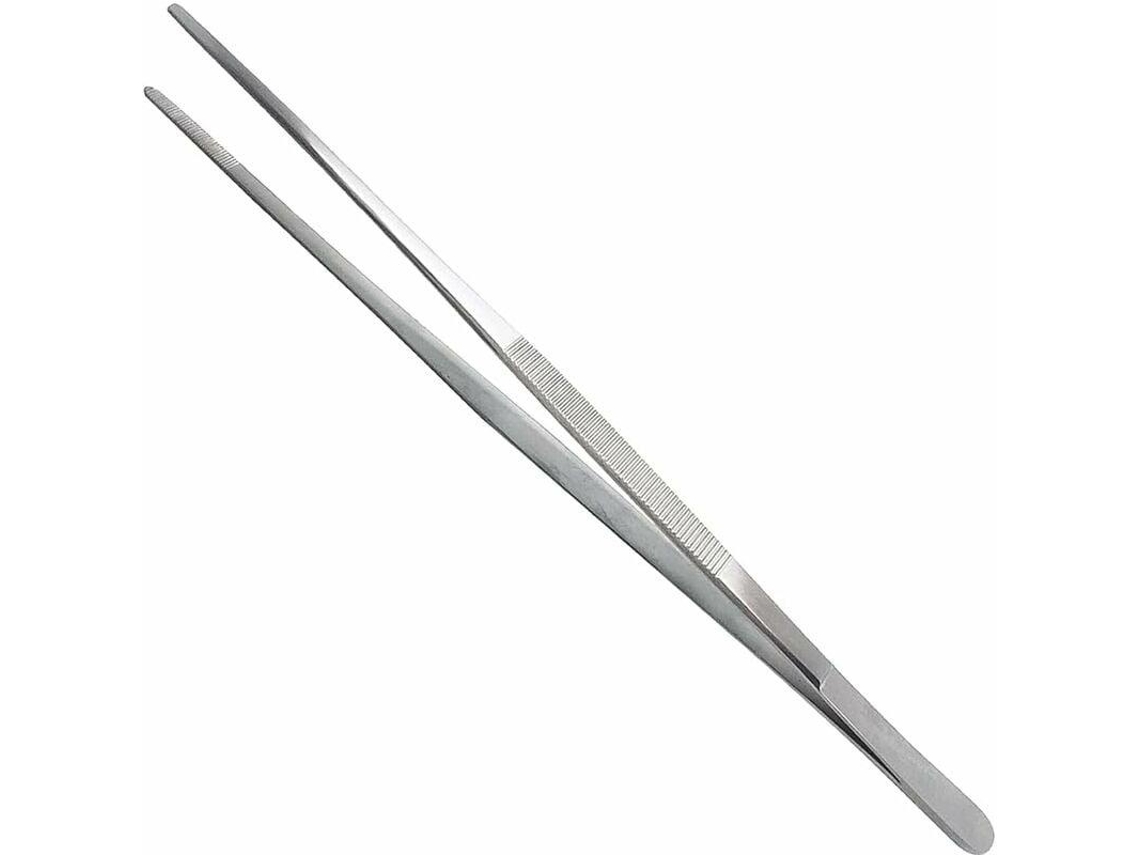 Pinça Extra Longa De 30cm/ 12 Polegadas Em Aço Inoxidável Com Ponta Serrilhada De Precisão Para Aquarismo, Jardinagem - Elysve
