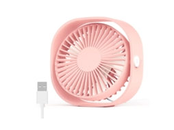 Ventilador Mesa Usb 4 Velocidades 2021 Rosa Yizhood