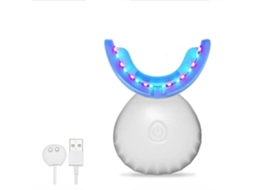 Aparelho Portátil De Clareamento Dental Com Led, 3 Modos - Luz Vermelha/azul/vermelho-azul Com Ímã.
