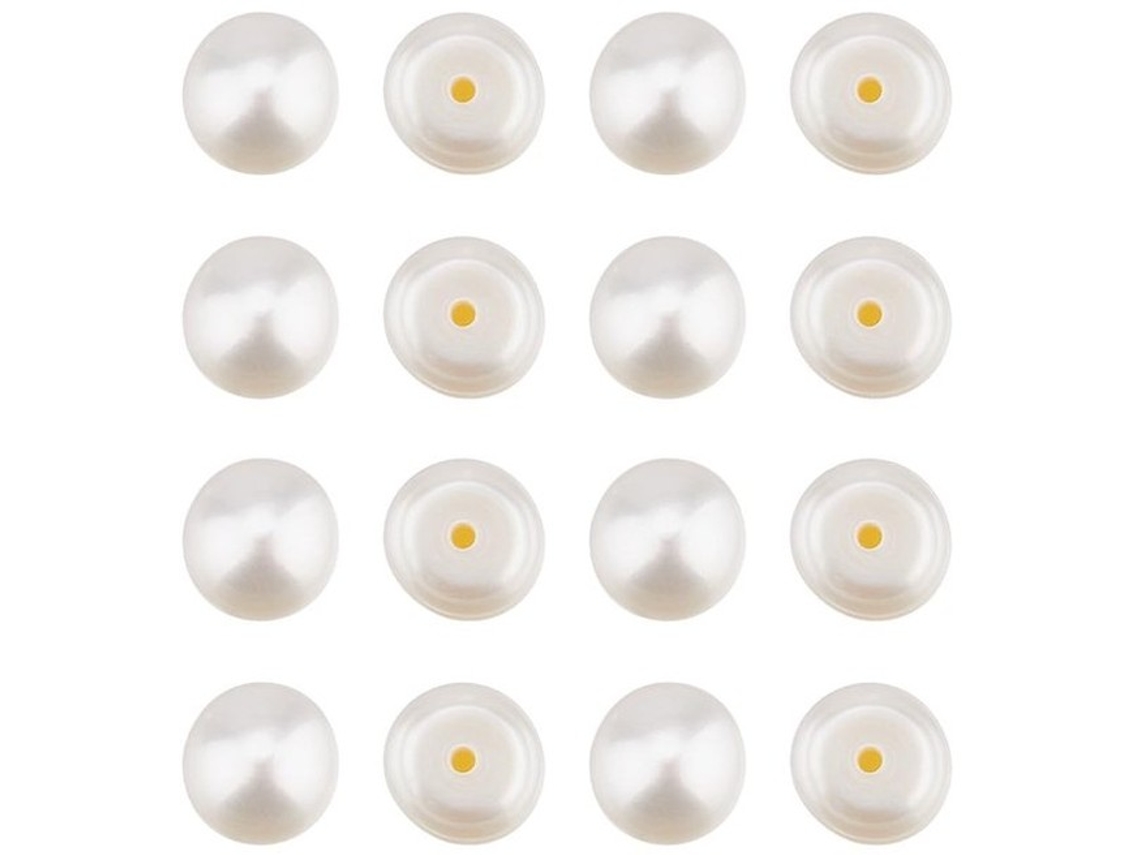 Escolha Sólida - Pérolas De Água Doce 18 Unidades - Corais Naturais - Corais Redondos Cultivados - Qualidade Aaa - Corais Meio-trocados - Para Adereço