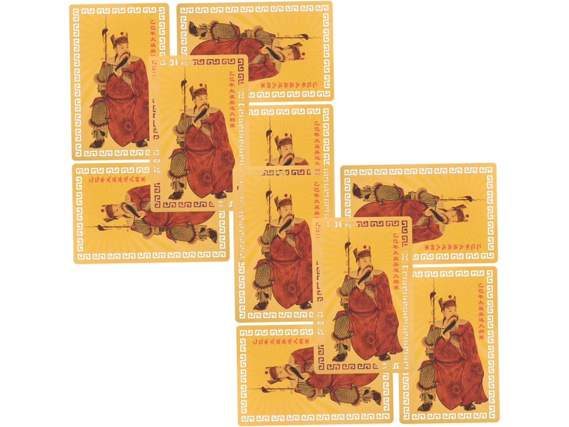 Conjunto De 10 Cartas De Amuleto Taisui Para Proteção Feng Shui, Portáteis Para Casa E Carro, Decoração Tradicional Gokoco