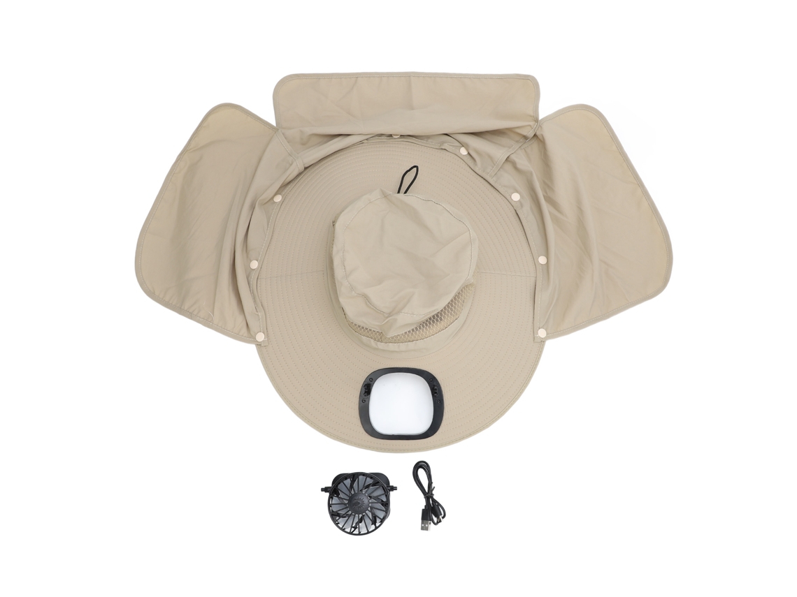 Chapéu Solar com Ventilador Usb Upf50