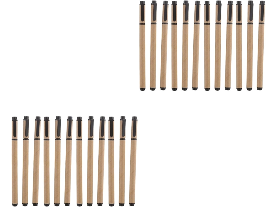 Canetas De Tinta Plástica Stobok Para Estudantes, Papel Kraft