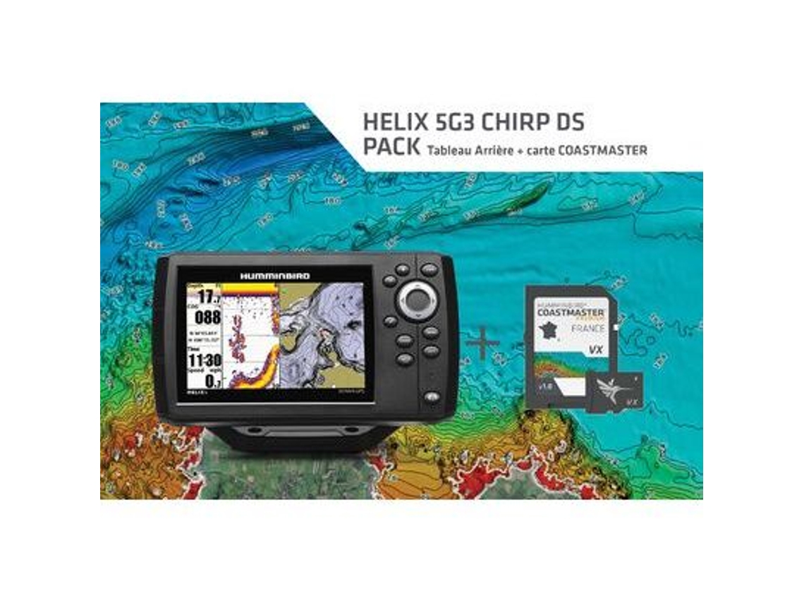 Embalagem com um GPS et une carte HUMMINBIRD H5 G3CDSTA Coast Master