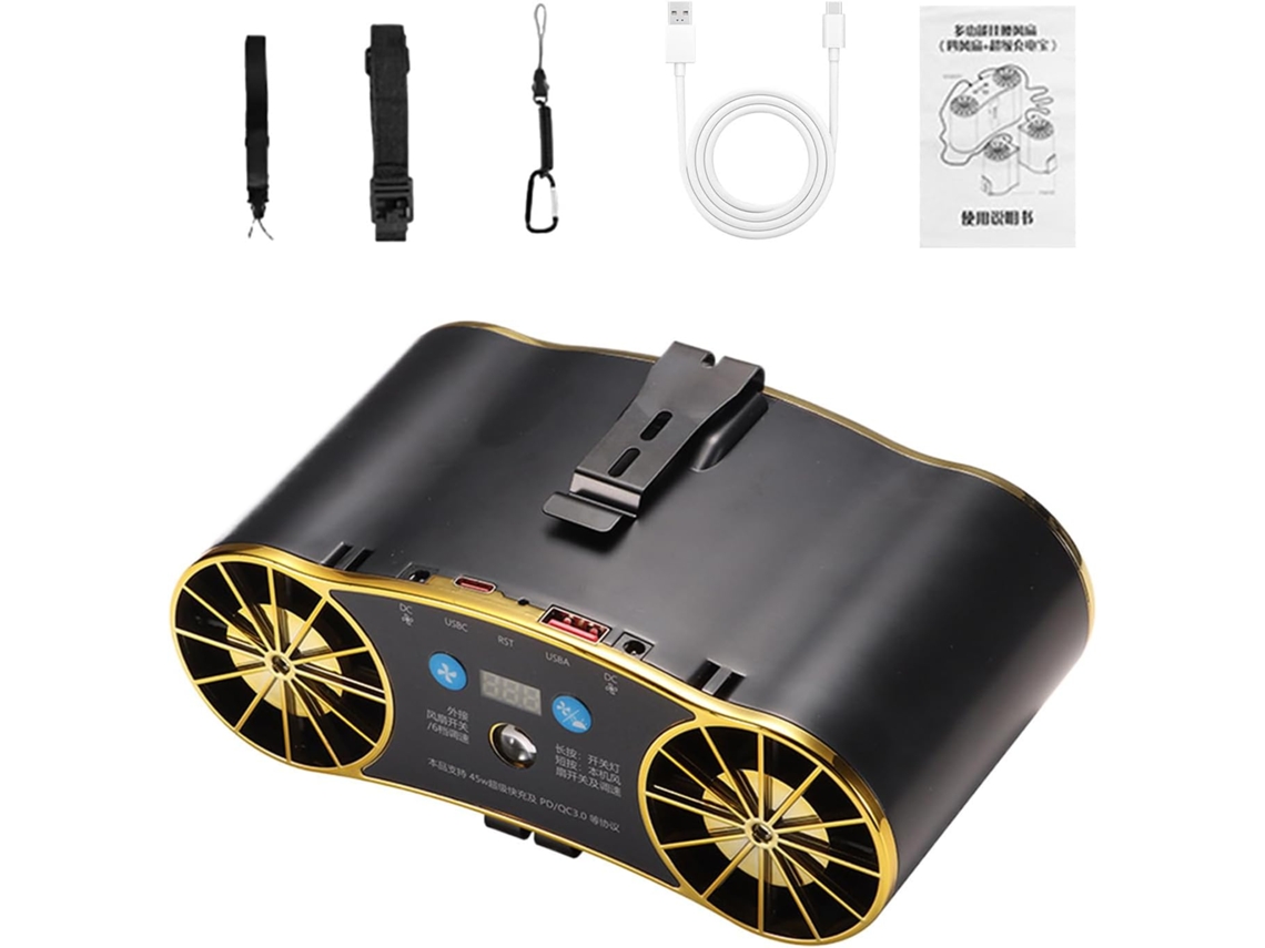 Ventilador De Cinto Pessoal Recarregável Via Usb
