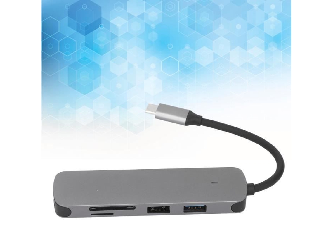Estação De Encaixe Usb C Hurrise 5 Em 1, Hub Multiporta Com Transferência Rápida Usb 3.0 Brilvibera