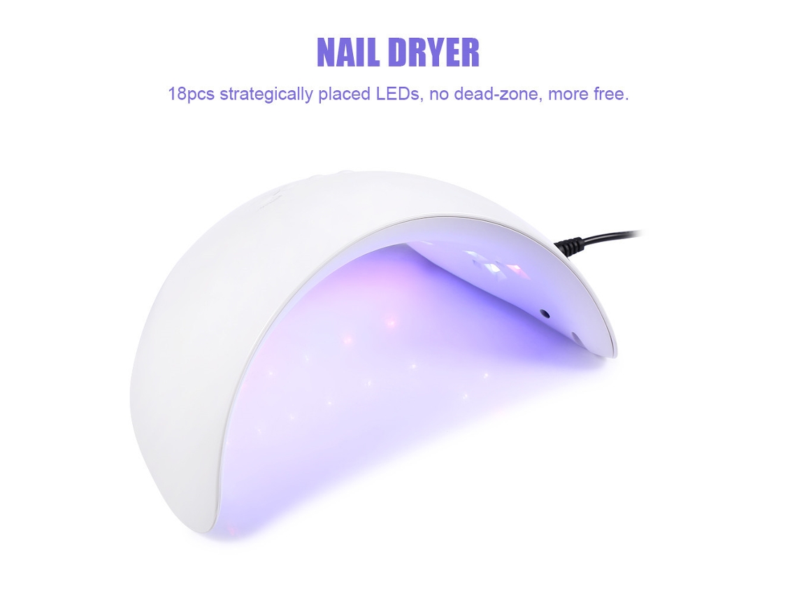 Lâmpada Uvled Para Unhas Secador De Esmaltes Em Gel Com Sensor Inteligente Ferramenta De Manicure