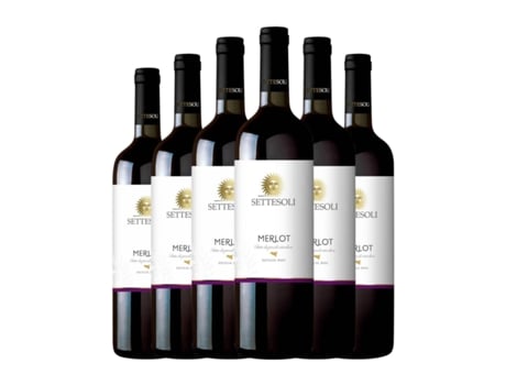 Vinho SETTESOLI Merlot Sicilia (0.75 L - 6 Unidades)