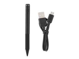 Caneta Estilográfica A19, Ponta Fina Capacitiva Ativa Para Celular E Tablet, Preta.