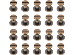Kit de 30 Parafuso Rebites para Shineofi Encadernação em Cobre Antigo, 9x6, 5mm, para Álbuns, Cadernos e Scrapbooking