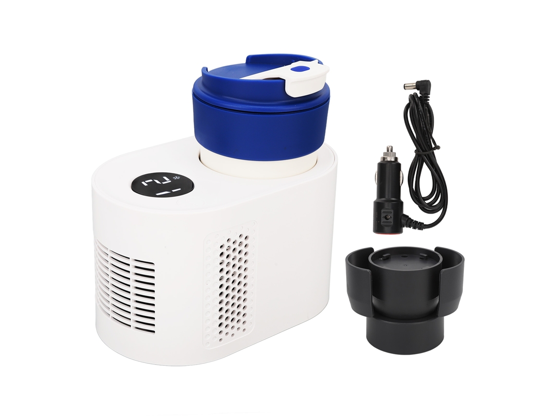Copo térmico para carro 2 em 1, aquecimento e refrigeração, 12V, branco LAXISCREED