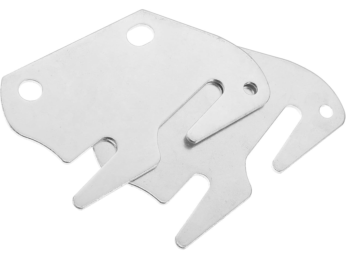 Acessórios para Cama com Superfície de Ferro Lisa, 2 Peças Revestimento Resistente À Ferrugem Placa CHABERLU