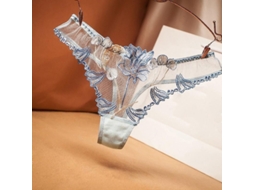 2026 tanga Mujer Sexy Encaje Transparente Algodón Cintura Baja Floral Talla Única Malla