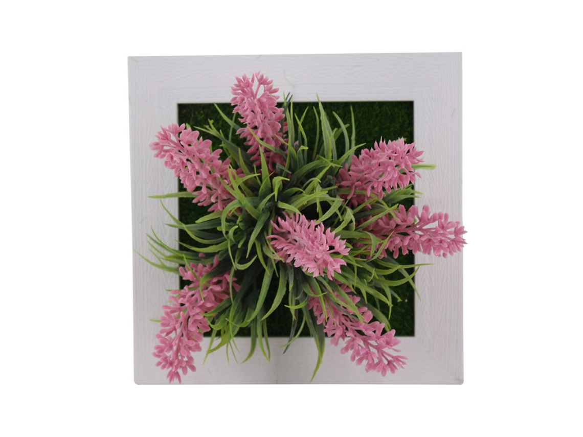 Quadro De Parede 3d Com Planta Simulada Para Decoração De Fotos Flores