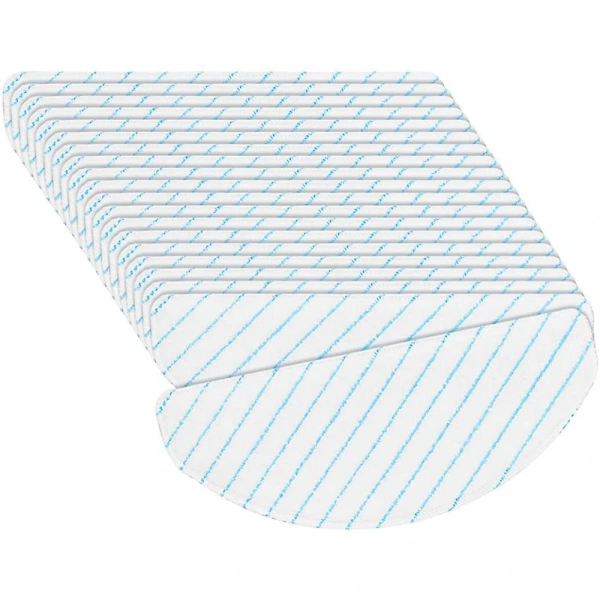 Conjunto de 50 Esfregões Descartáveis​​ Resistentes, Compatíveis com os Aspiradores Ecovacs Deebot Ozmo T8 Aivi Max T9 Aivi+ Va BRILVIBERA