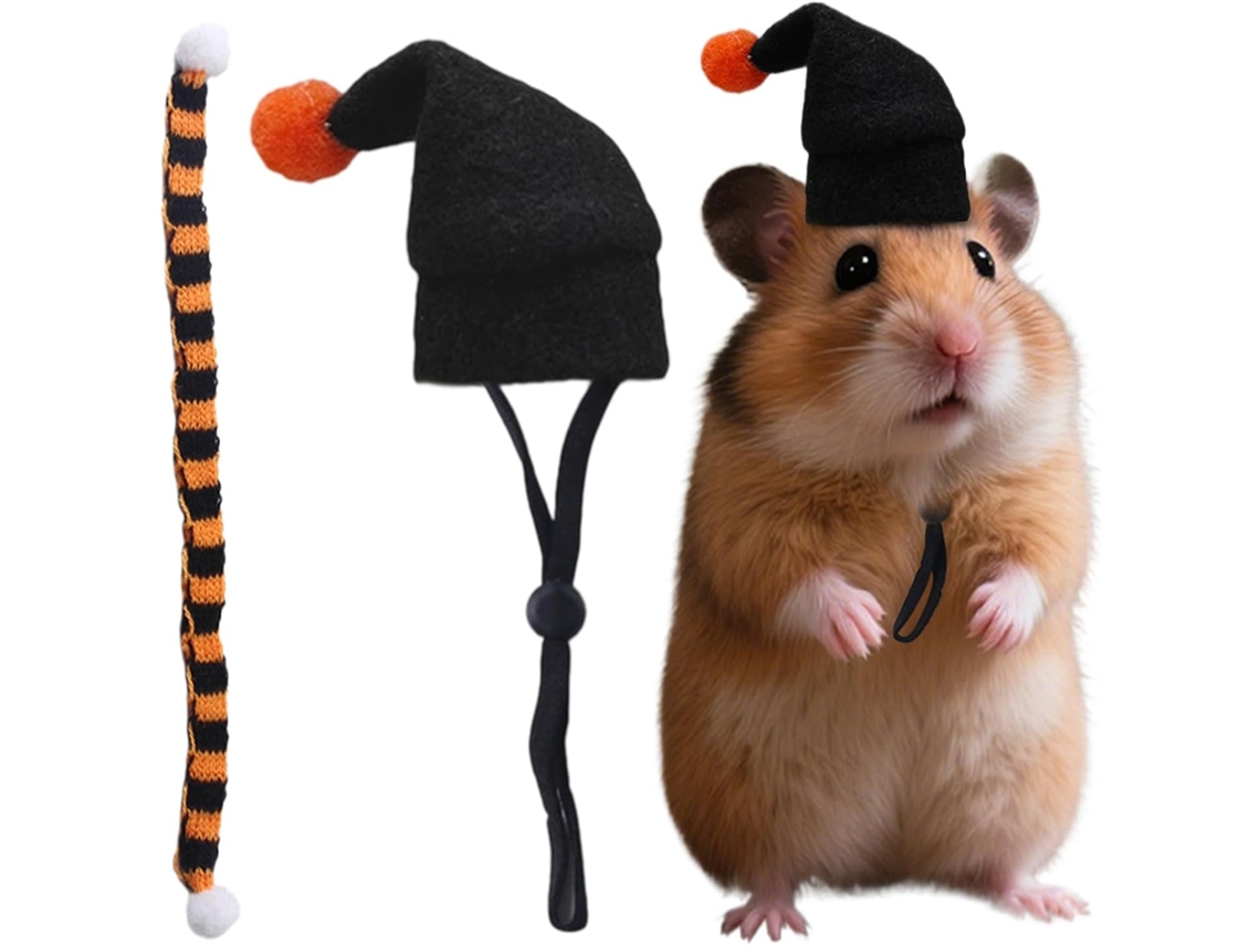 Fantasia Hamster Com Cachecol E Chapéu Ajustáveis Para Halloween