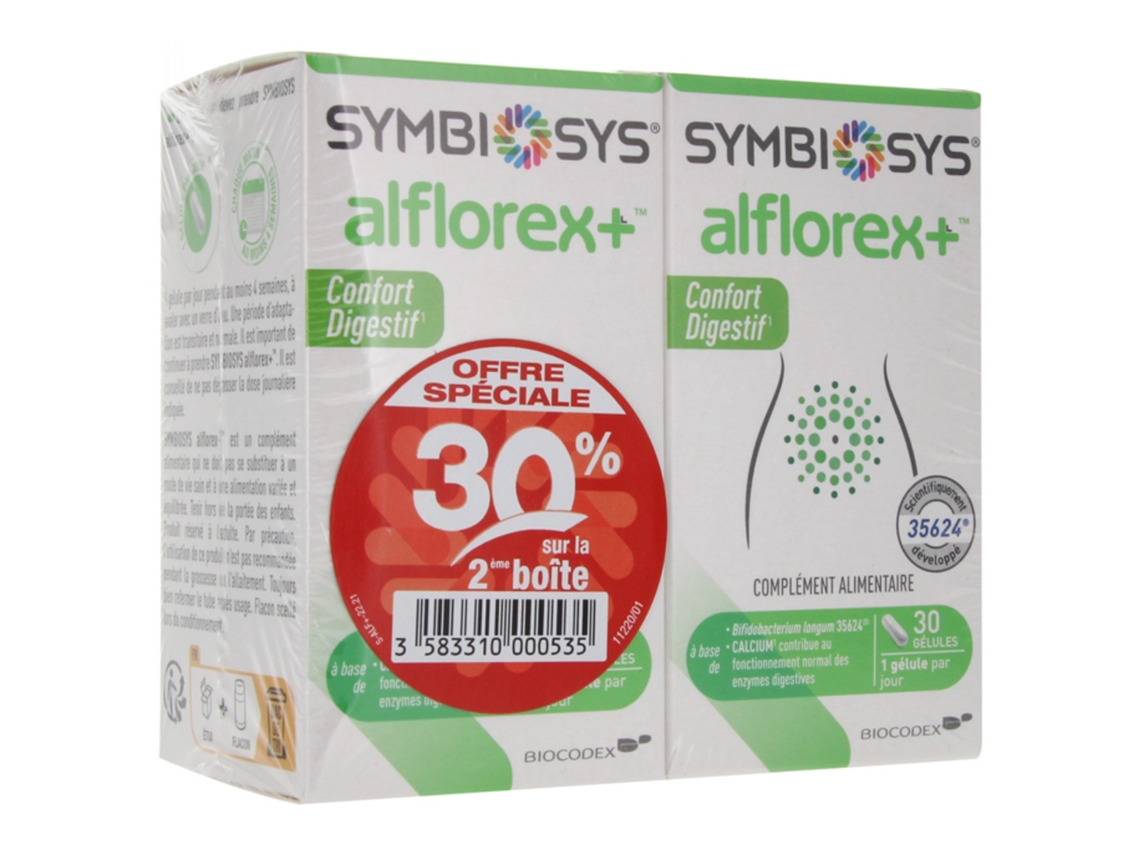 Symbiosys Alflorex Conforto Digestivo 2 X 30 Cápsulas BIOCODEX