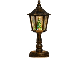 Globo De Neve Natalino Iluminado A Bateria, Com Glitter Vintage |