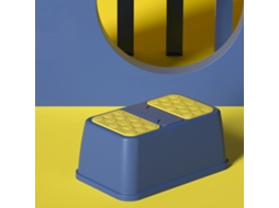 Escada de apoio para banheiro infantil plástico antiderrapante com prevenção de rollover azul 1 camada S/MARCA