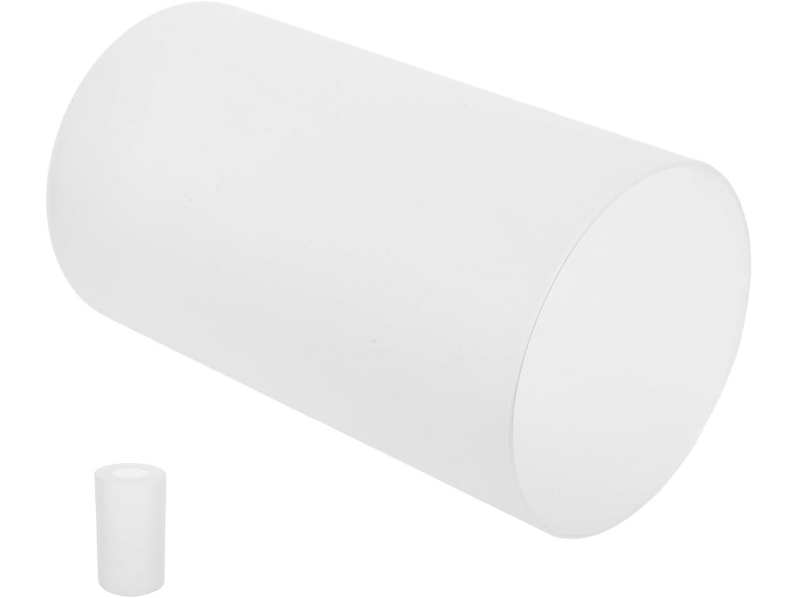 Cilindro de Vidro Branco Uniforme E27 Cm SFUSHOS