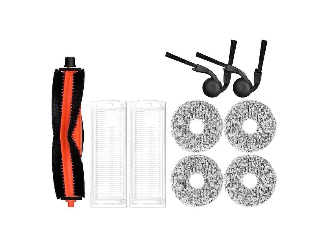 Compatível Com O Aspirador Robô Xiaomi S40 Pro / Ov71gl: Peças E Acessórios, Escova Principal, Escova Lateral, Filtro Hepa E Pano De Limpeza.
