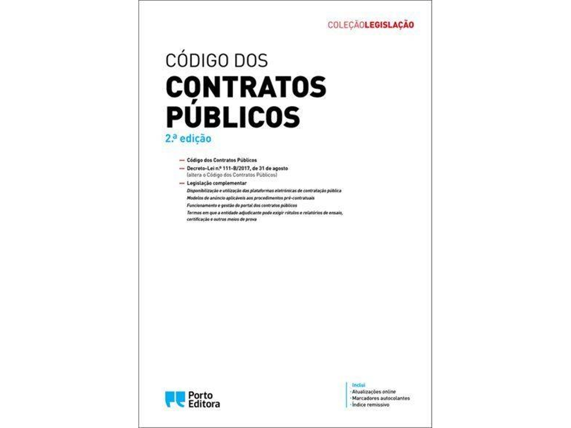 Livro Código dos Contratos Públicos de Isabel Rocha (Português)