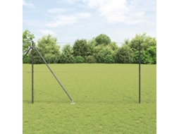 Vidaxl Cerca Hexagonal Com Poste 100 X 1,6 M Aço Revestido De Pvc