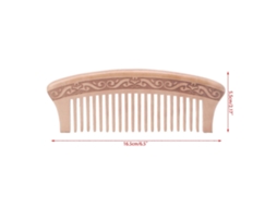 Pente De Madeira De Pêssego Natural Com Dentes Largos Para Massagem, Beleza E Cuidados Com Os Cabelos Jinyubo Store