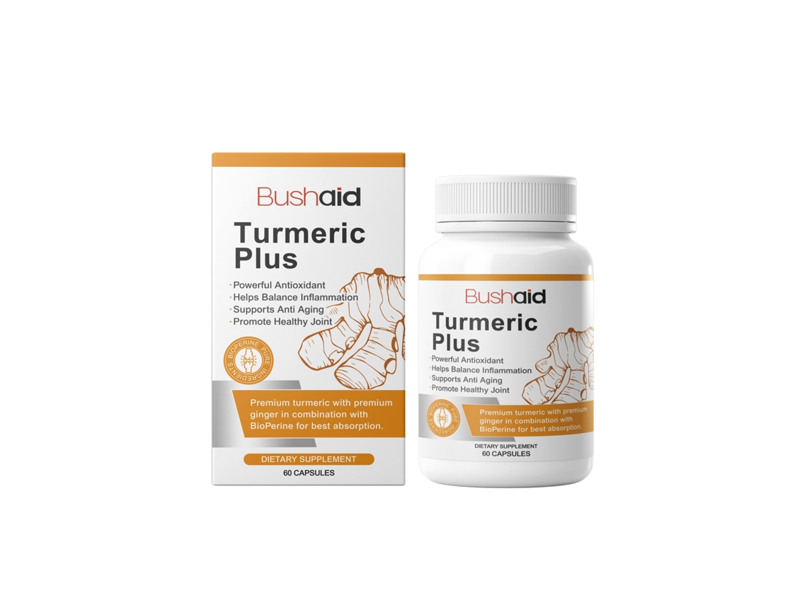 Cápsulas de Cúrcuma Orgânica Oral com Vitamina
