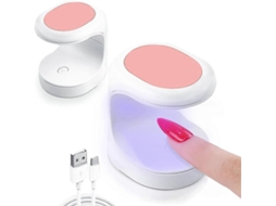 2 X Uv Gel Nail Lamp For Polish, Mini Led Dryer With Portable Usb Charging Function, 60s Timing N Ail Polish Dryer, 16w Le GOKOCO
