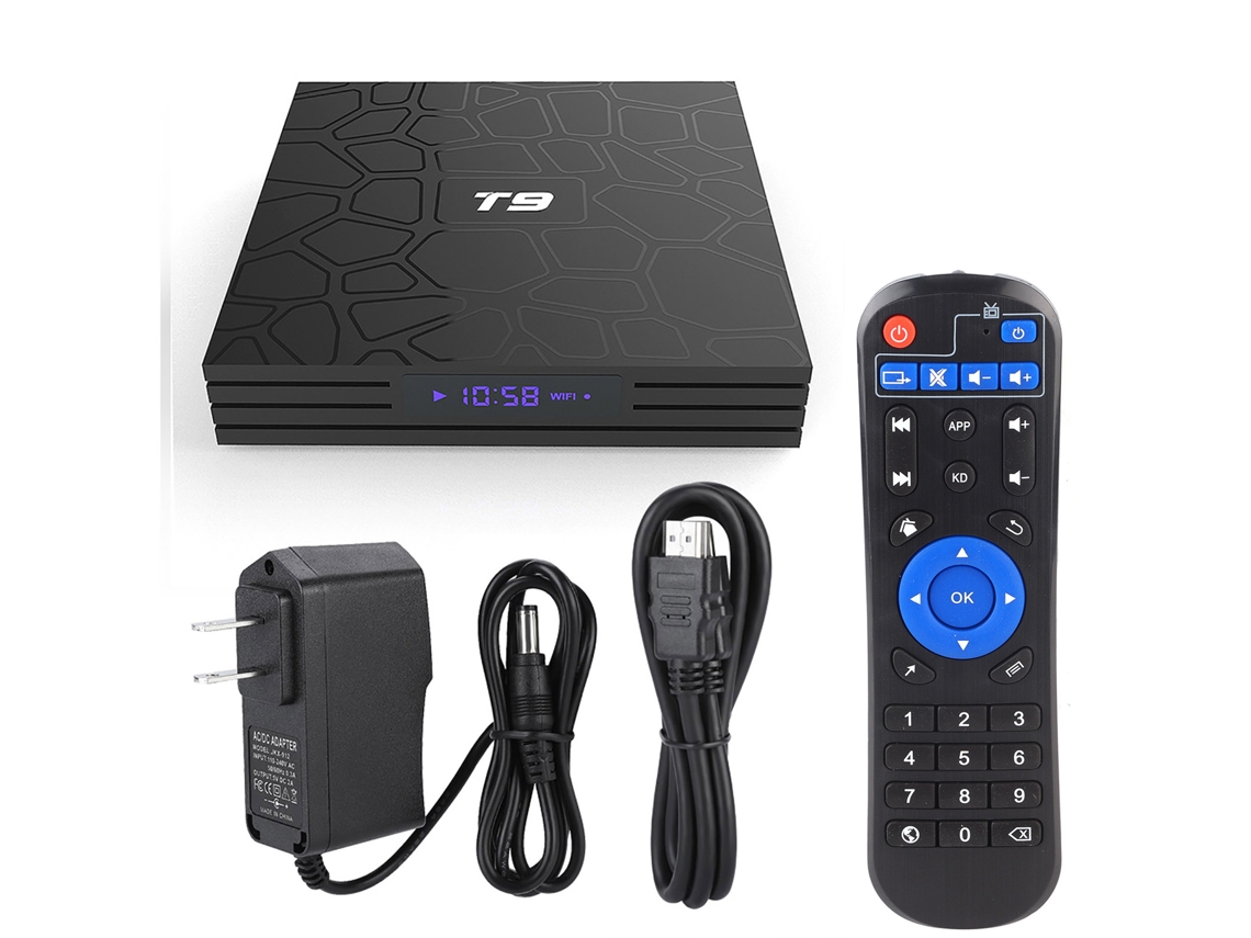 Caja Tv Android 8.1 32gb 2.4g Wifi Bluetooth Usb 3.0 4k T9‑rk3318‑4
