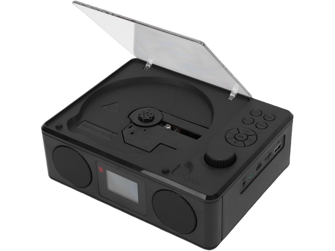 Leitor Cd Portátil Annadue Com Alto-falantes, De Bluetooth Recarregável Com Estéreo, Controle Remoto