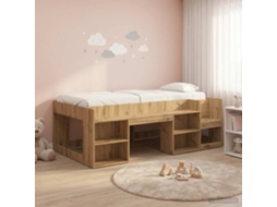 Vidaxl Estrutura De Cama Infantil Com Armazenamento Carvalho Arttisan