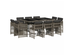Garden Dining Set, Garden Dining Sets Vidaxl Cinzeto Rattan / Vime (n/a)