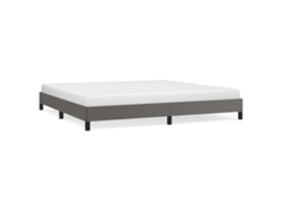 Bed Frame, Bed Frames Vidaxl Cinzeto Couro Artificial (200 X 200 Cm)