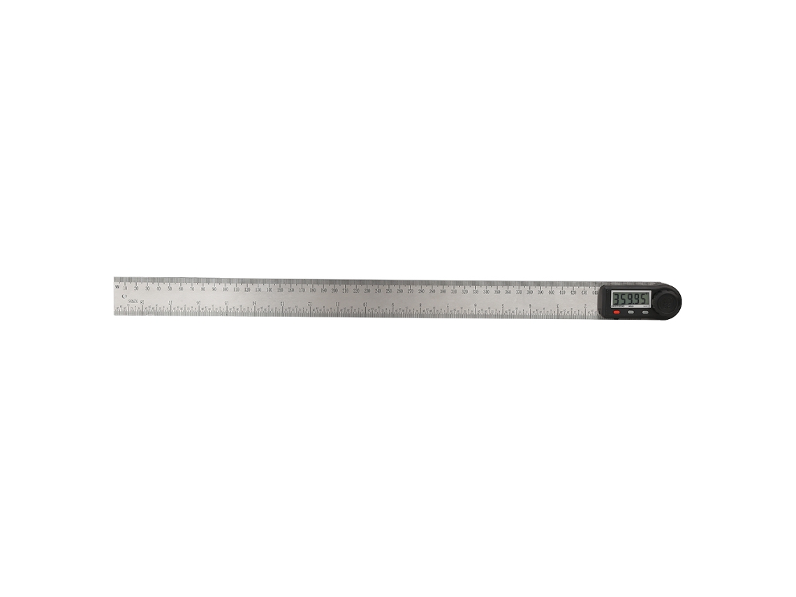 Medidor De Ângulo Digital 2 Em 1 Com Tela 0-360° Régua De Carpintaria 500mm Protractor Multifuncional