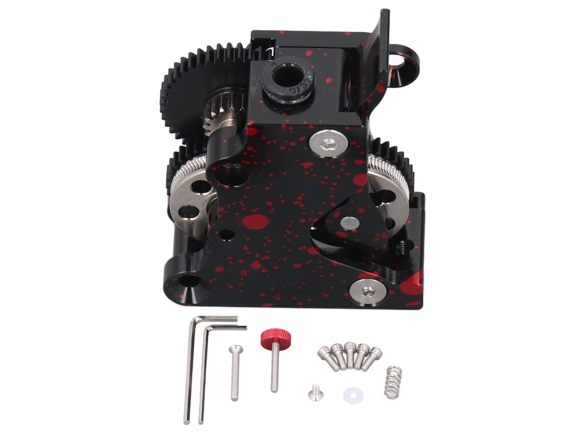Extruder De Engrenagem Dupla De Aço Temperado Todo Metal Para Impressora 3d Pla Abs Petg Tpu Peek